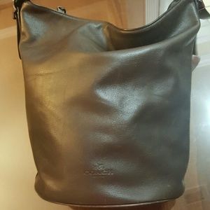 Brown COACH bag. Leather